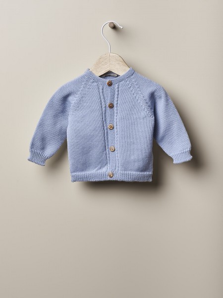 Knitted wool cardigan