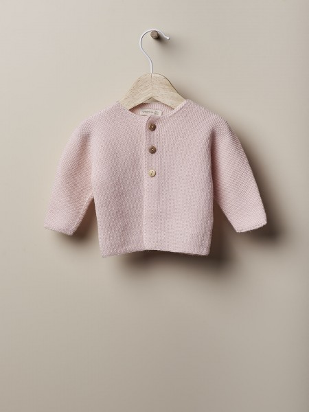 Knitted wool cardigan