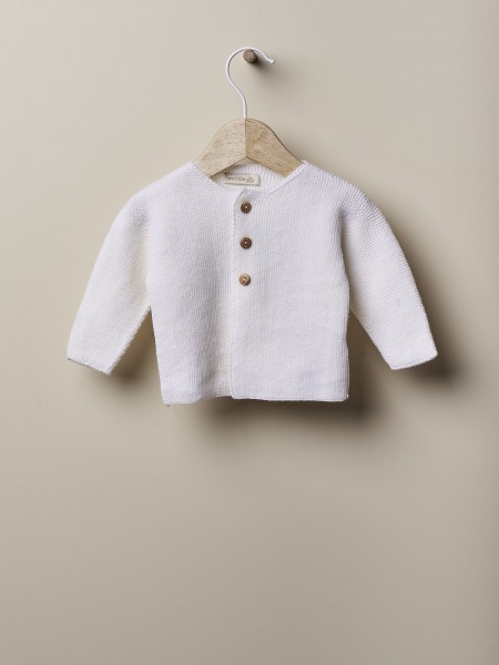 Knitted wool cardigan
