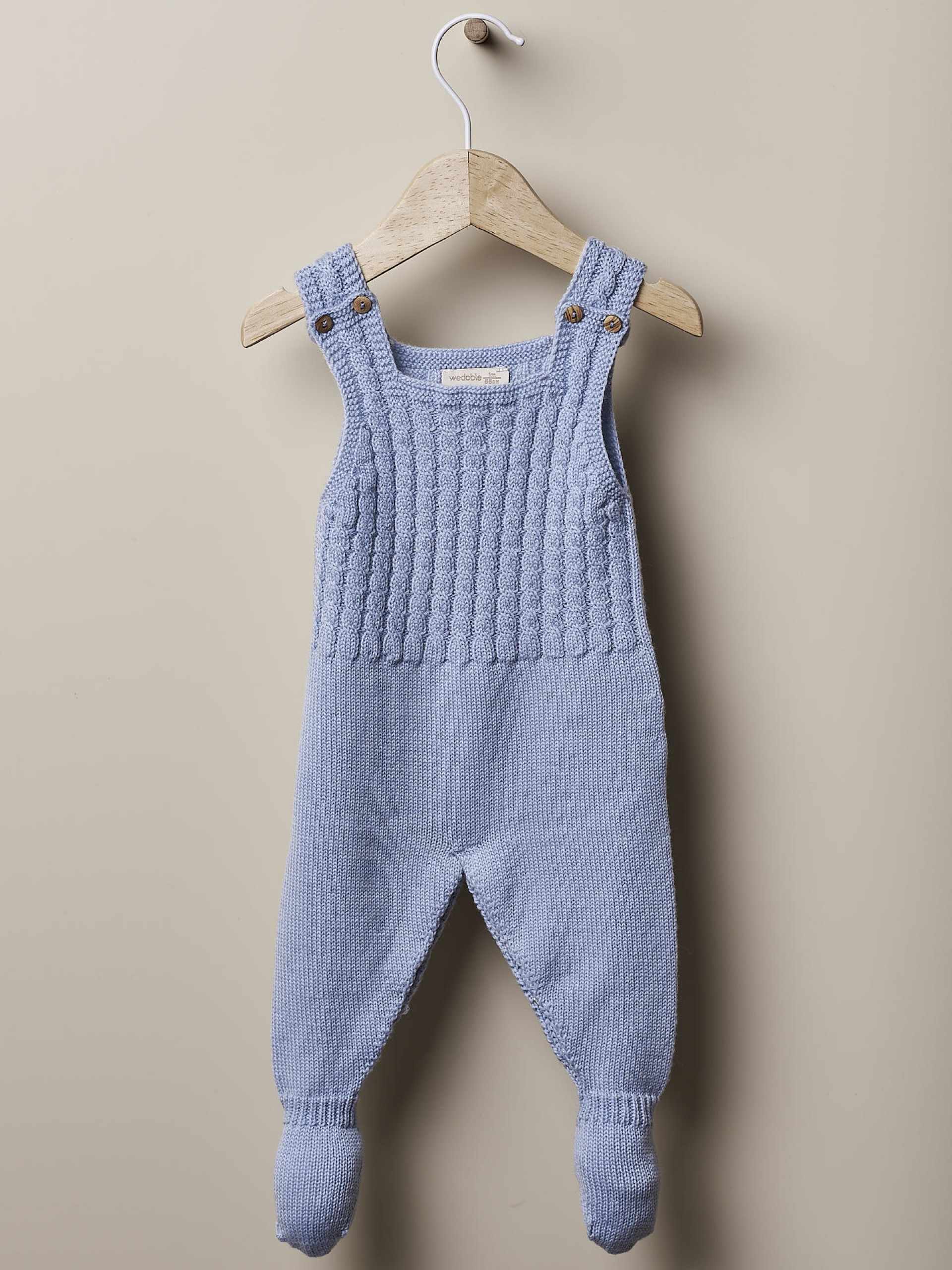 Jardineiras tricotadas lã