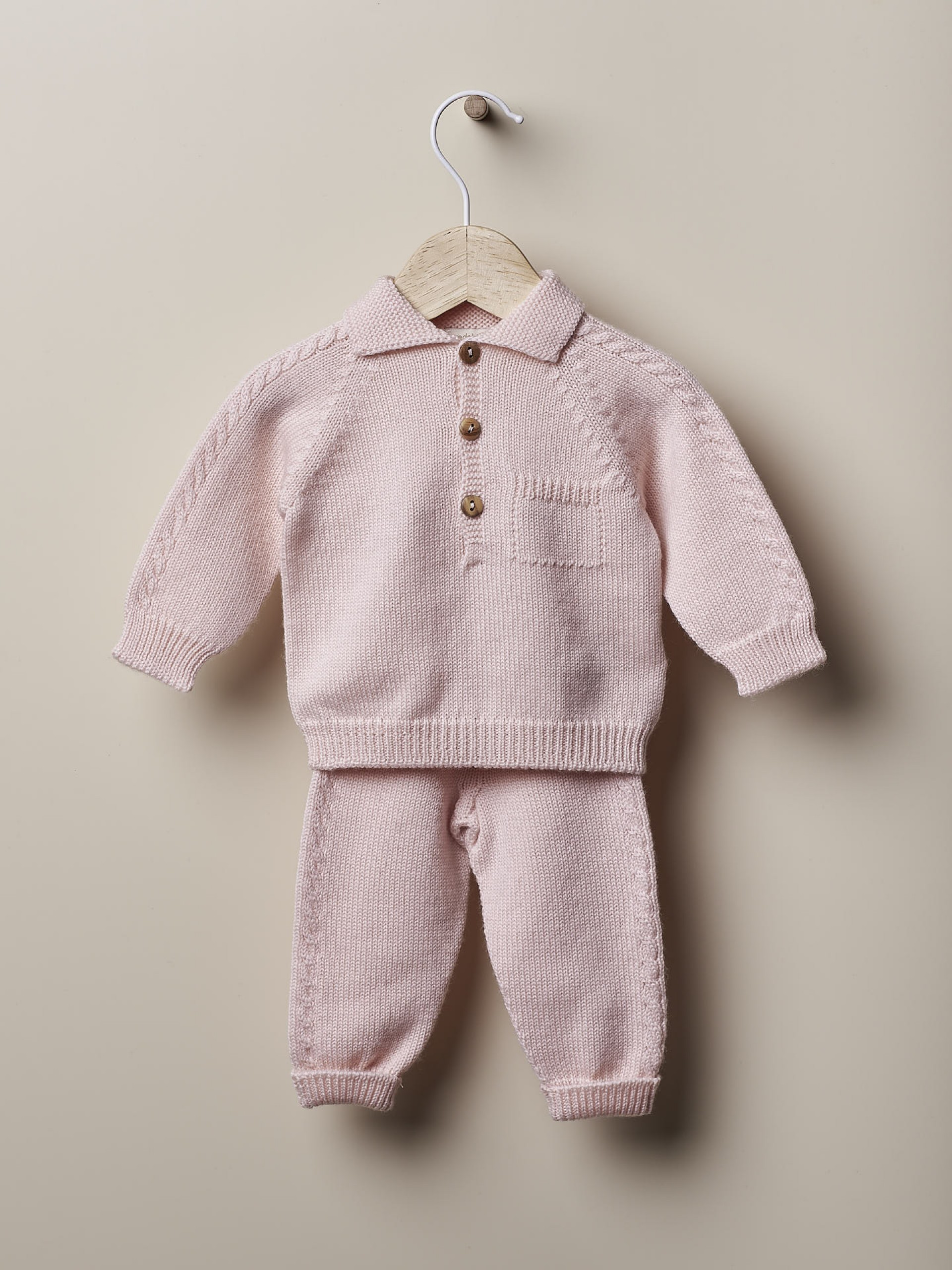 Camisola polo tricotada