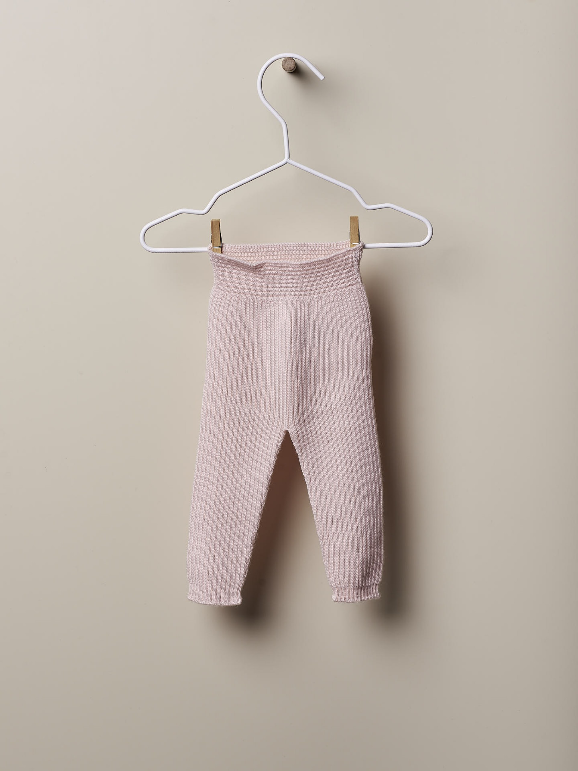 Knitted ribbed trousers