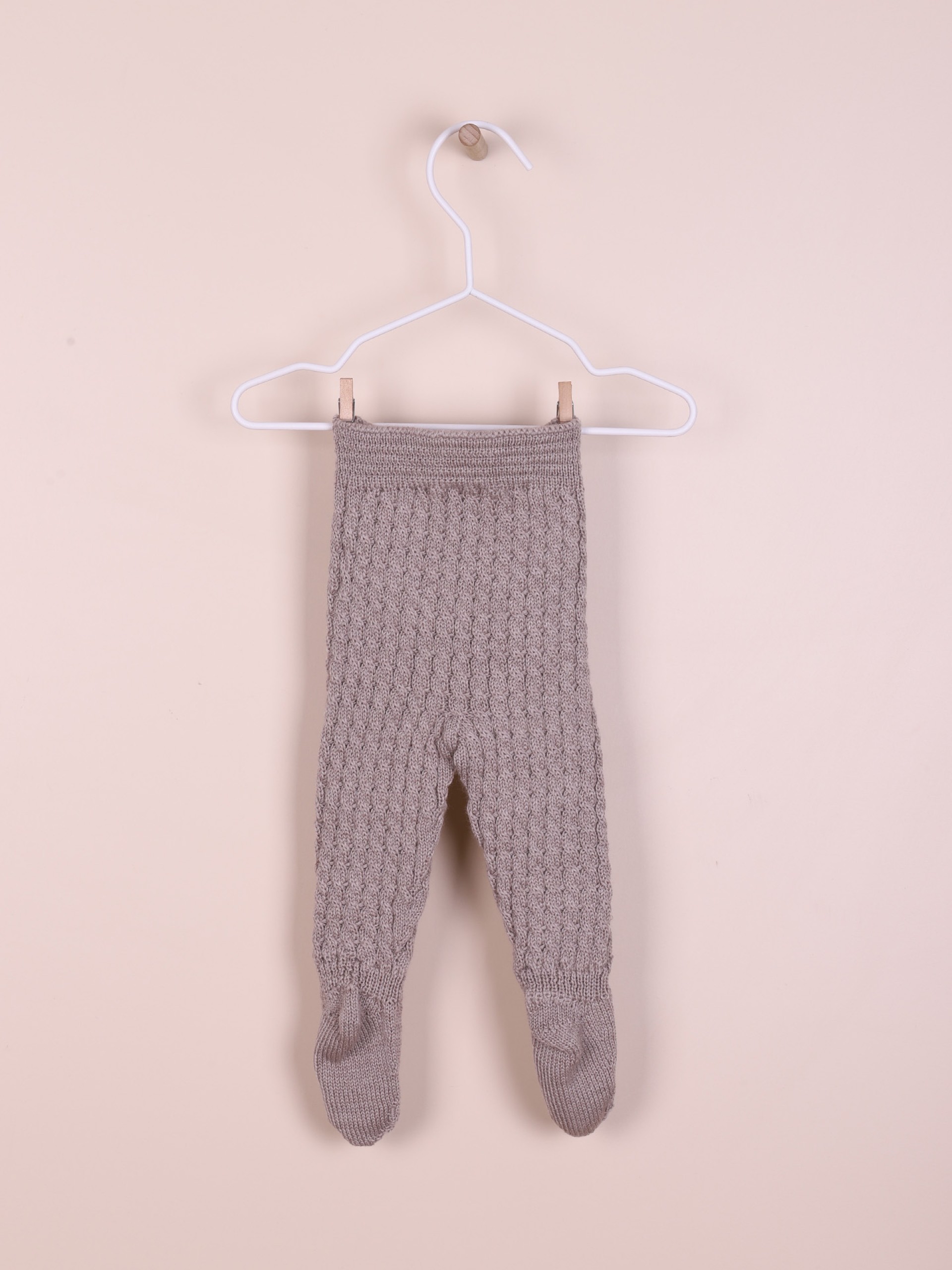 Knitted wool trousers