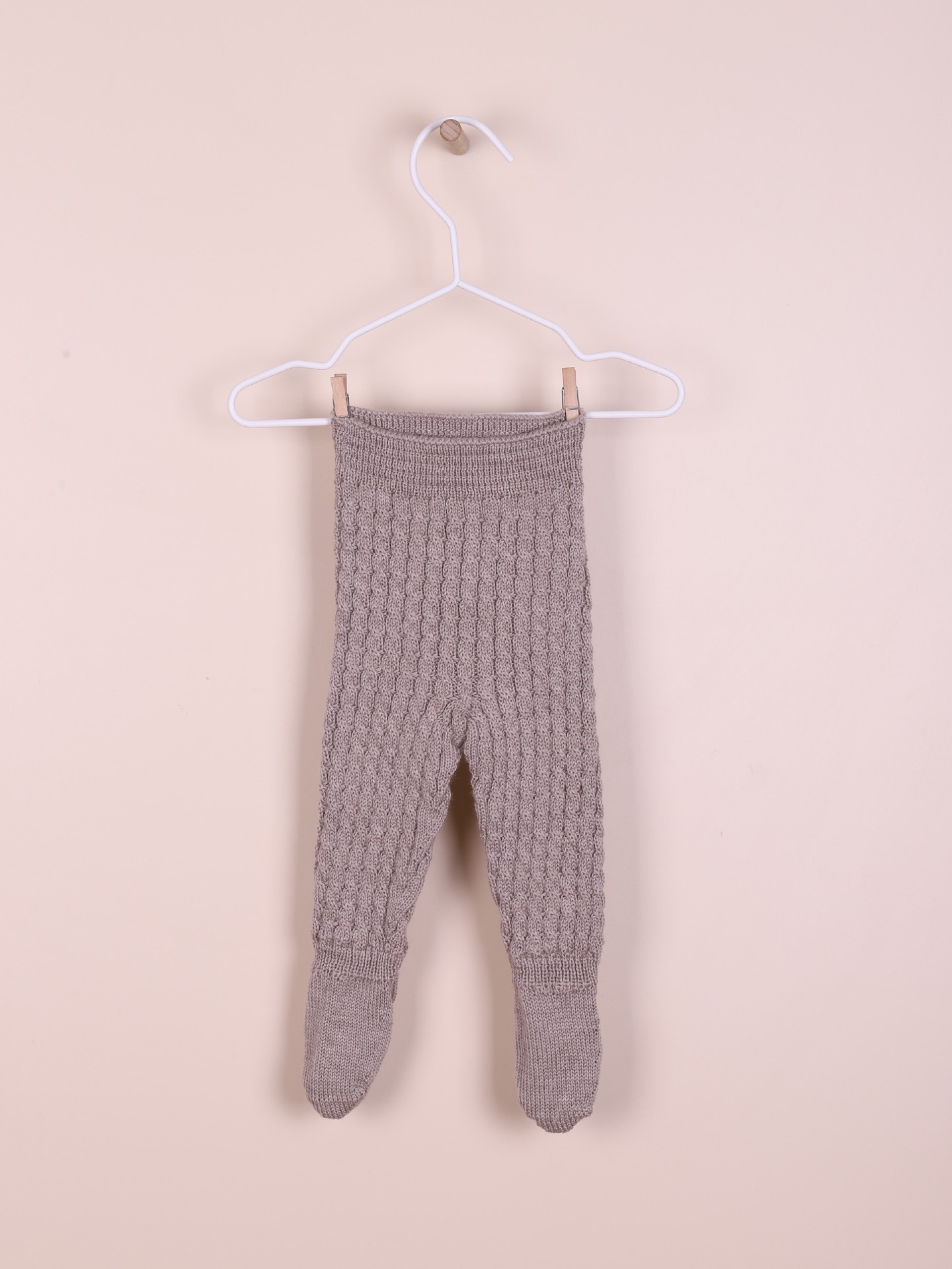 Knitted wool trousers