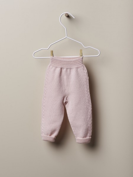 Knitted wool trousers