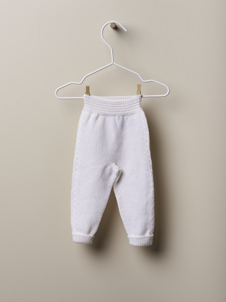 Knitted wool trousers
