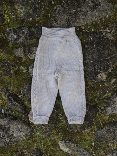 Knitted wool trousers