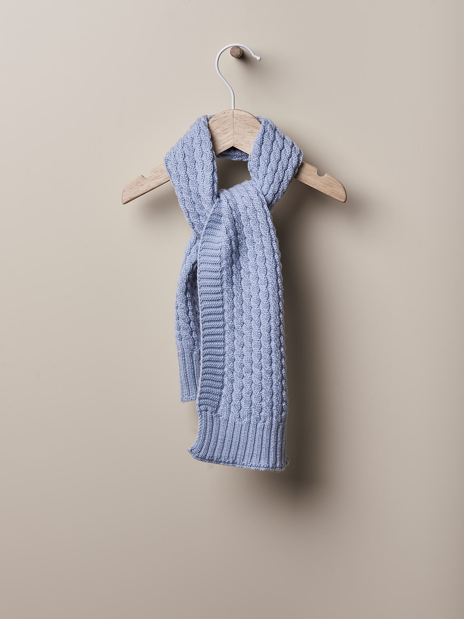 Cachecol tricotado lã