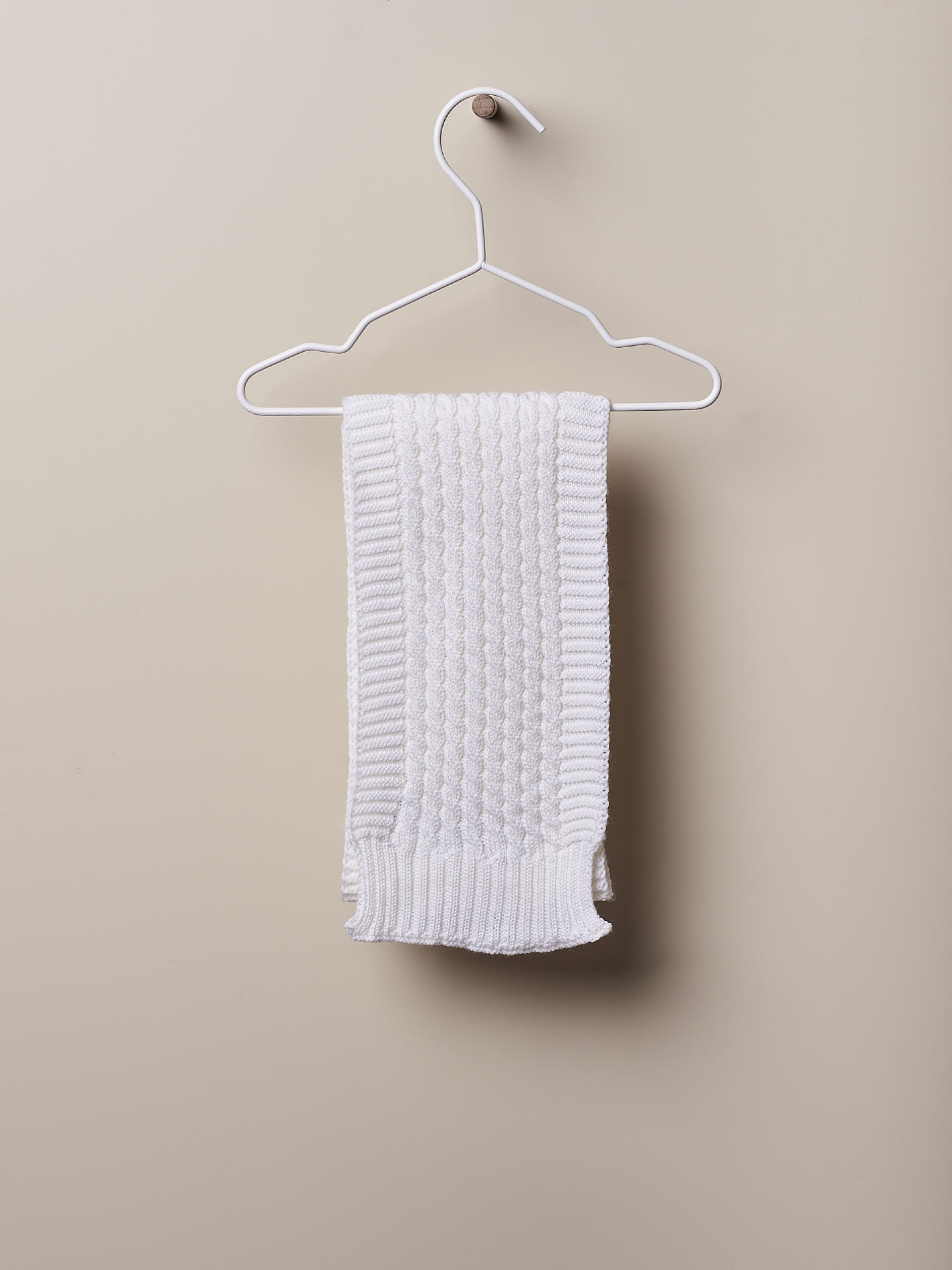 Cachecol tricotado lã