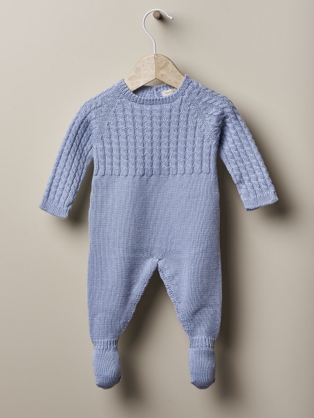 Knitted wool babygrow