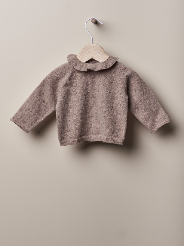 Camisola tricotada lã Camisola tricotada lã