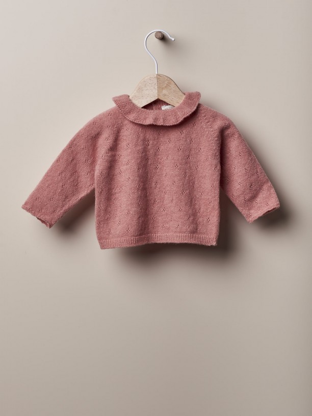 Camisola tricotada lã Camisola tricotada lã