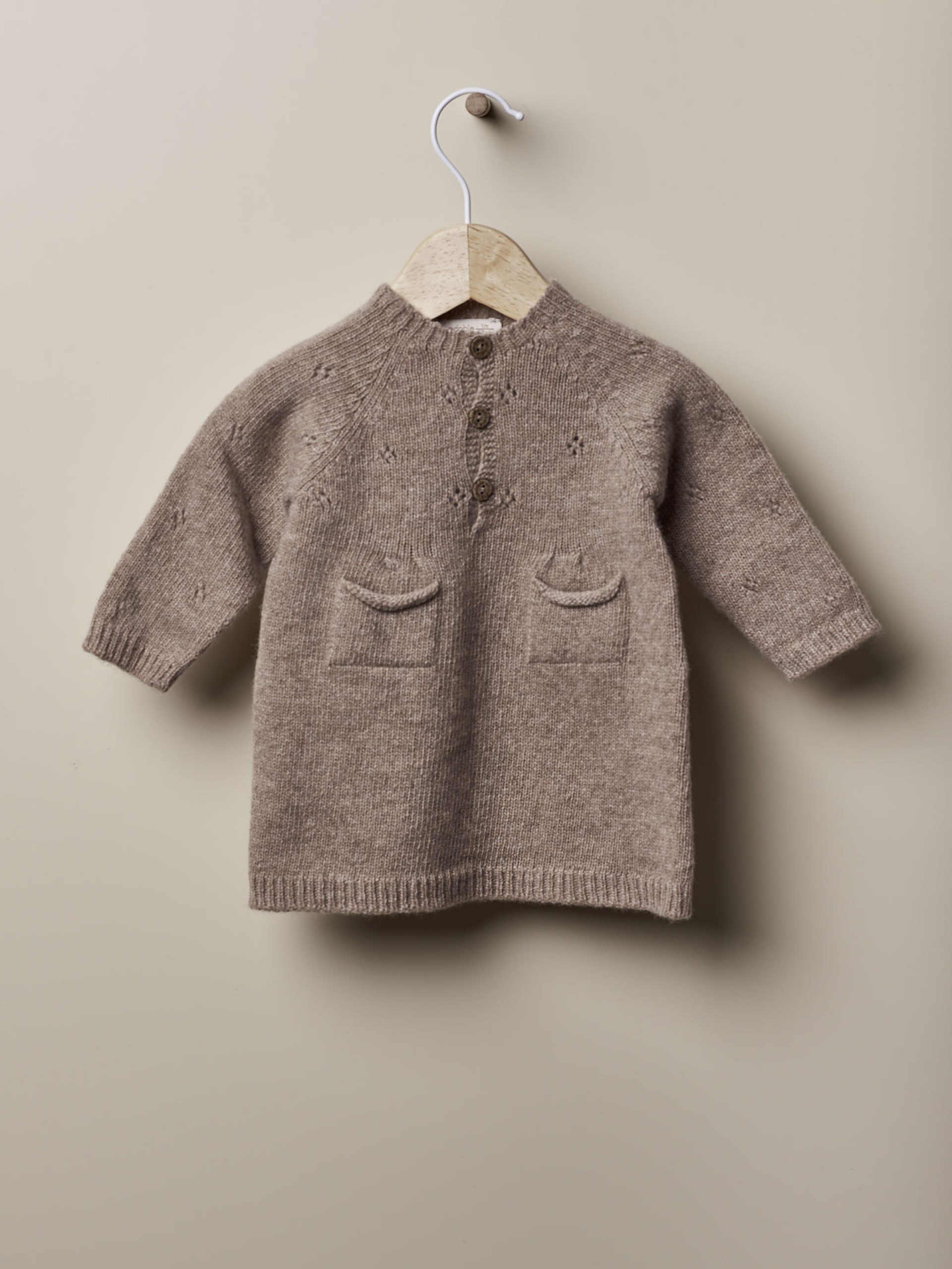 Vestido tricotado lã