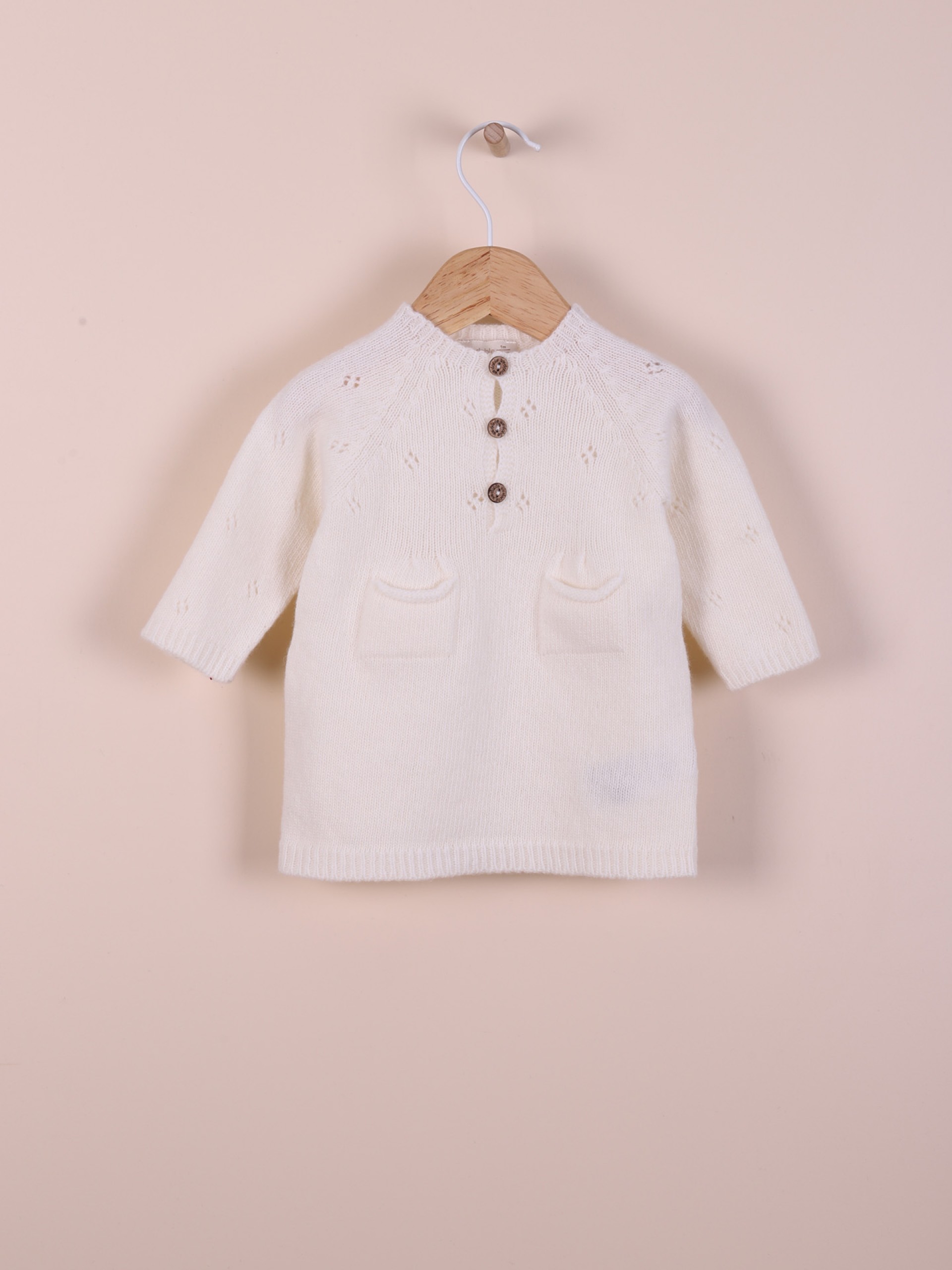 Vestido tricotado lã