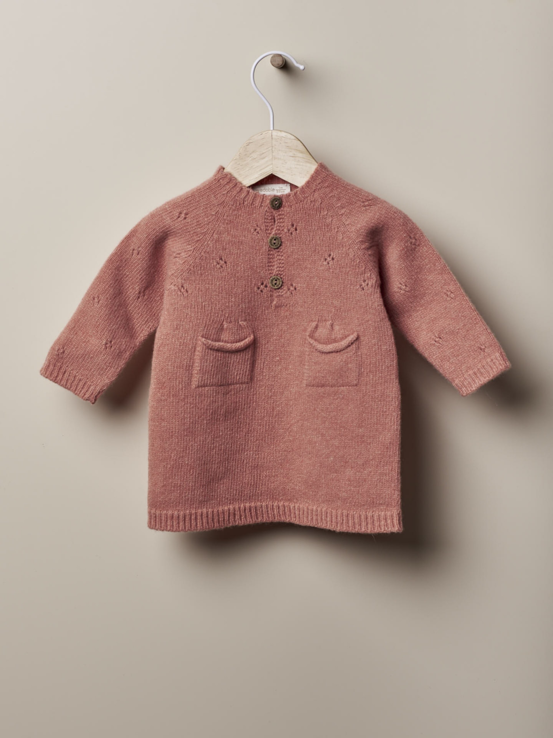 Vestido tricotado lã