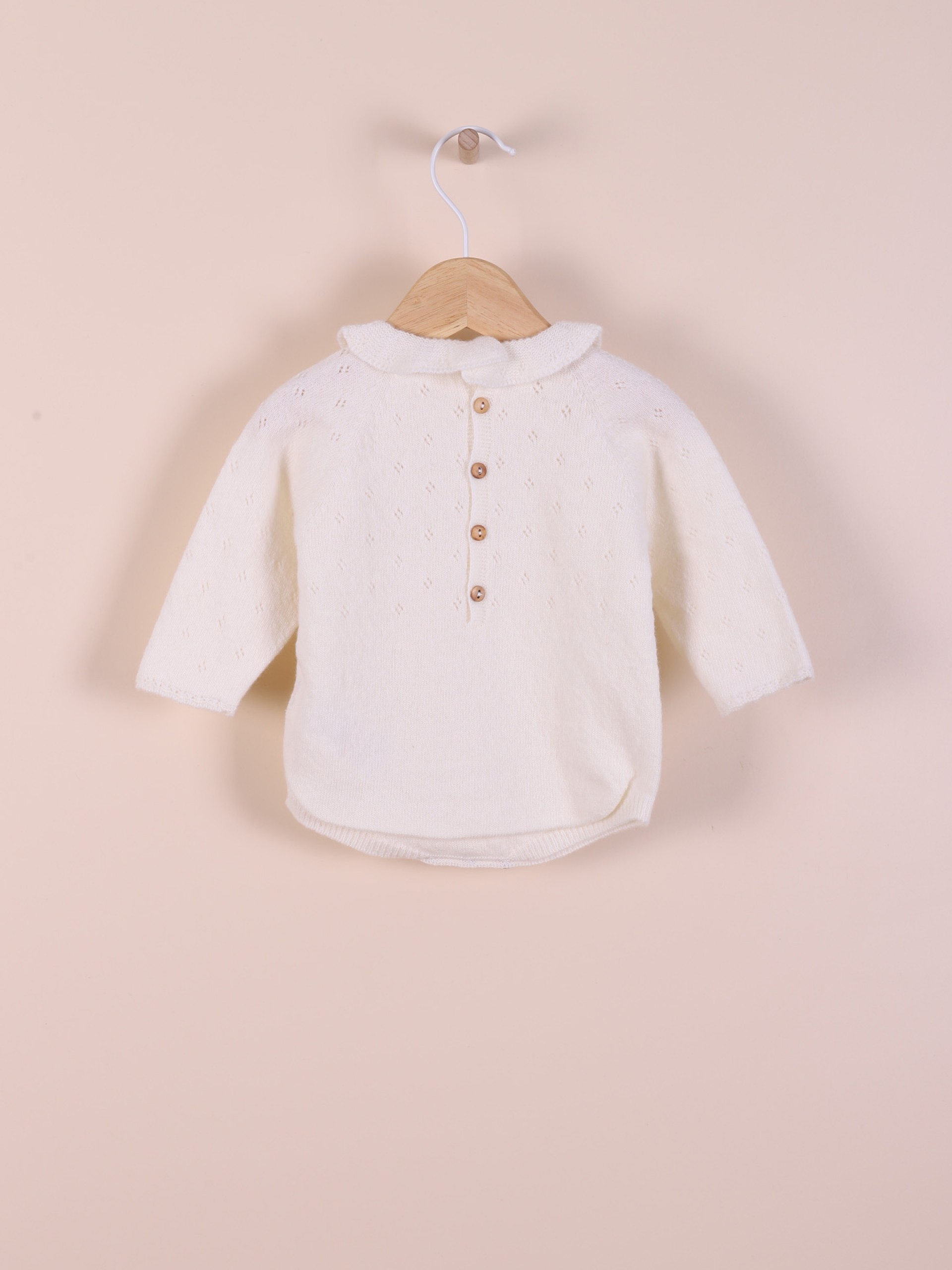 Fofo tricotado de lã