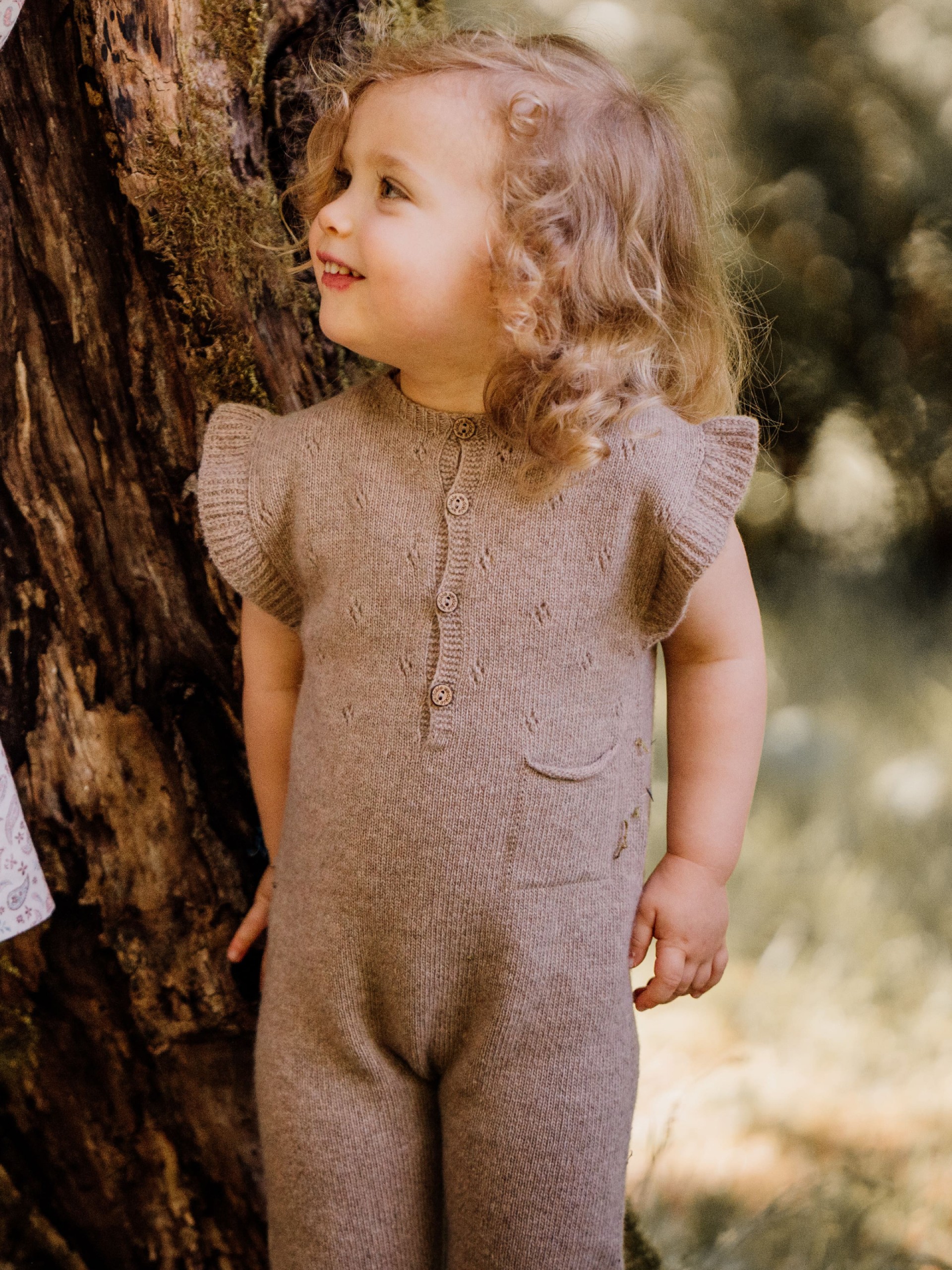 Macacão tricotado lã