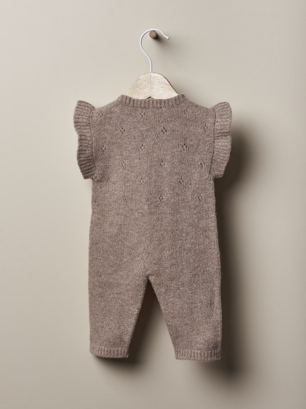 Knitted wool jumpsuit