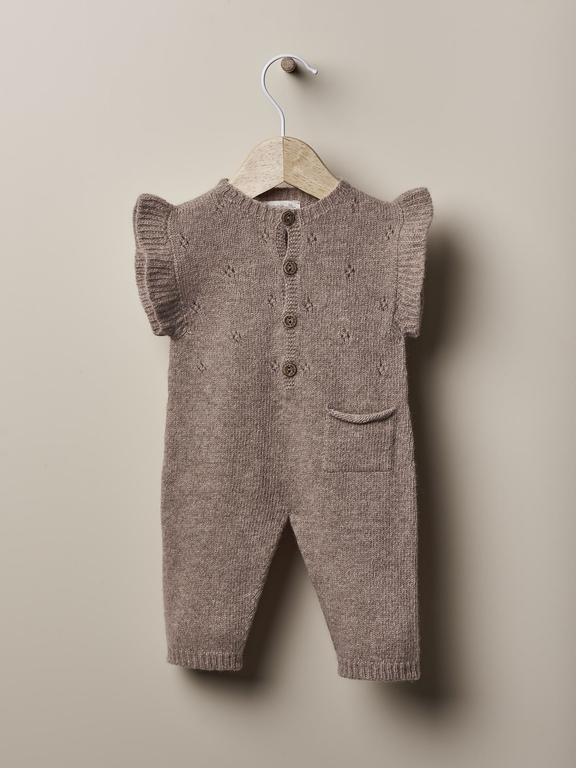 Macacão tricotado lã