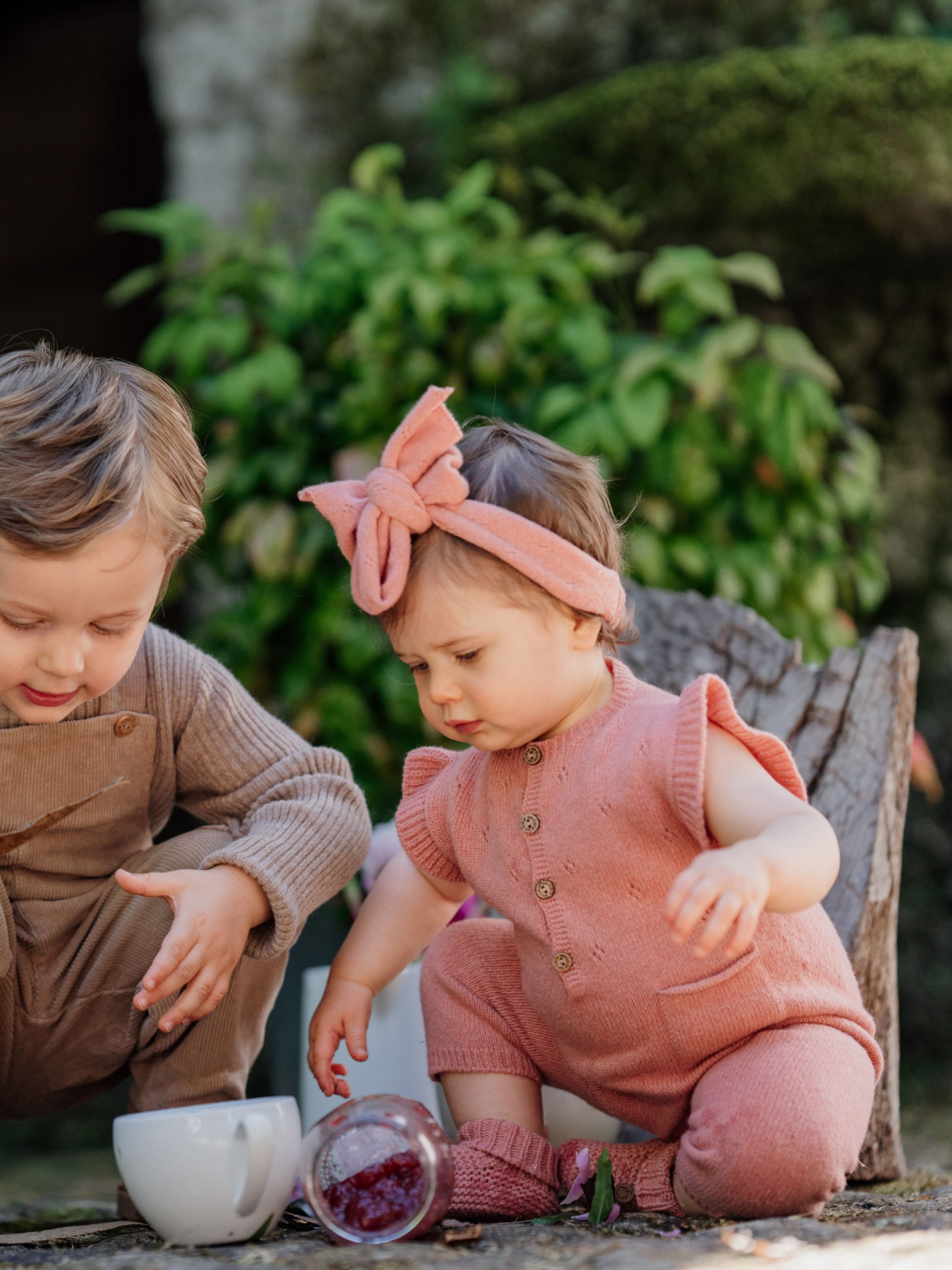 Macacão tricotado lã