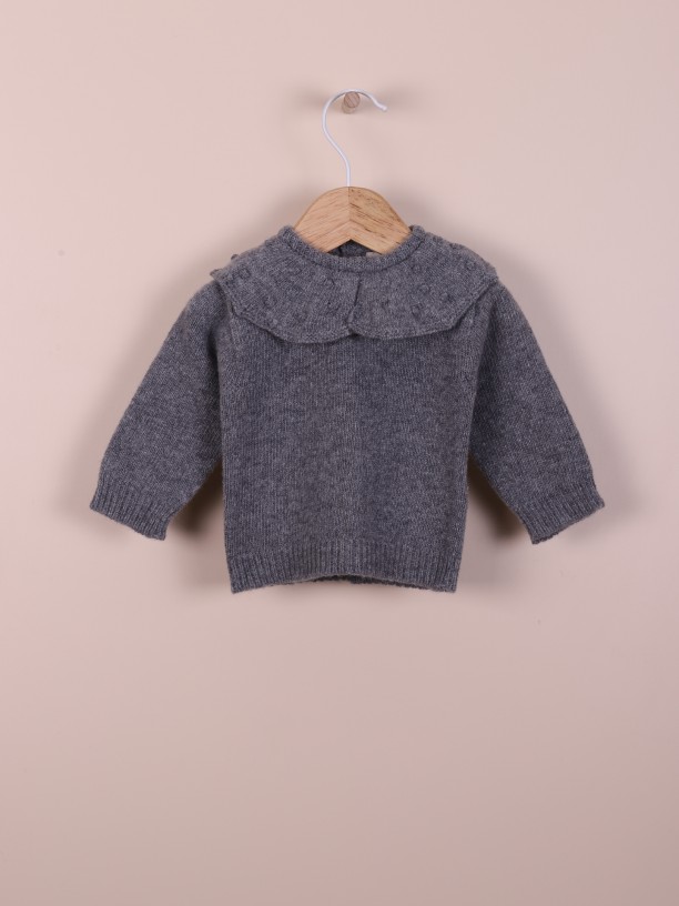 Camisola tricotada de lã Camisola tricotada de lã
