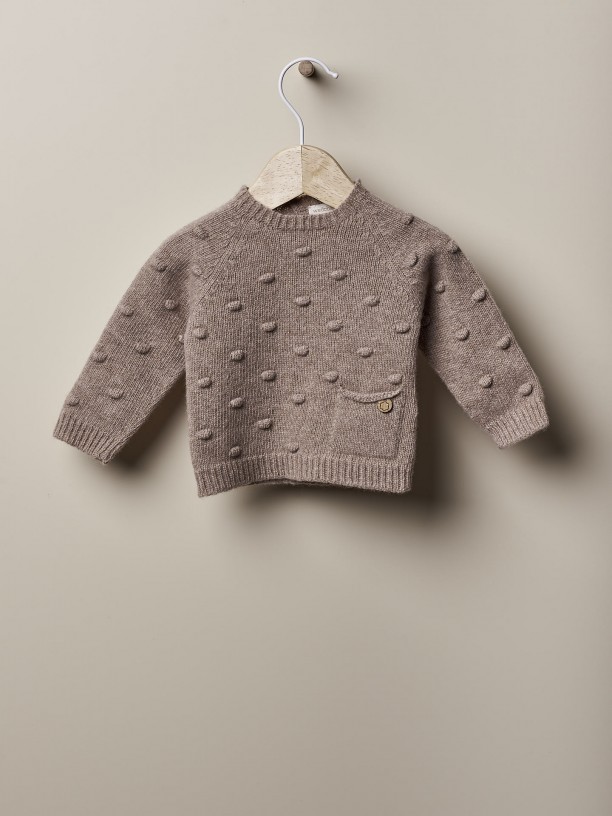 Knitted wool sweater