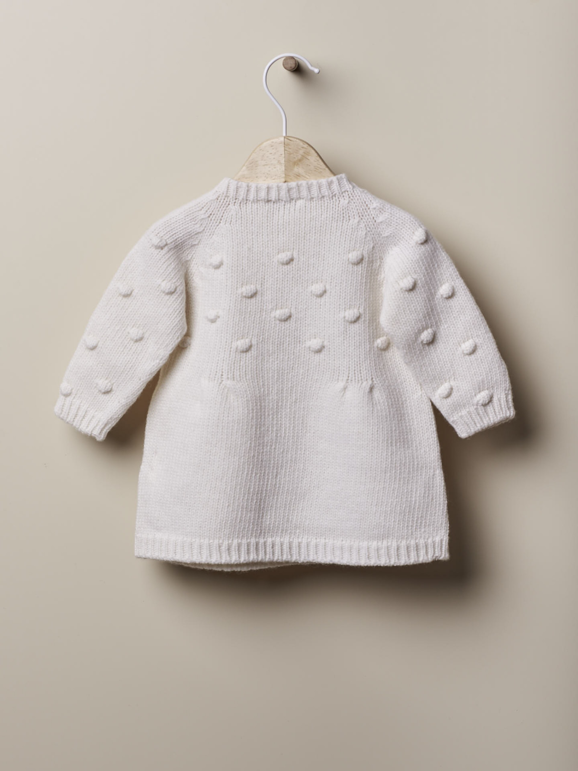 Vestido tricotado de lã