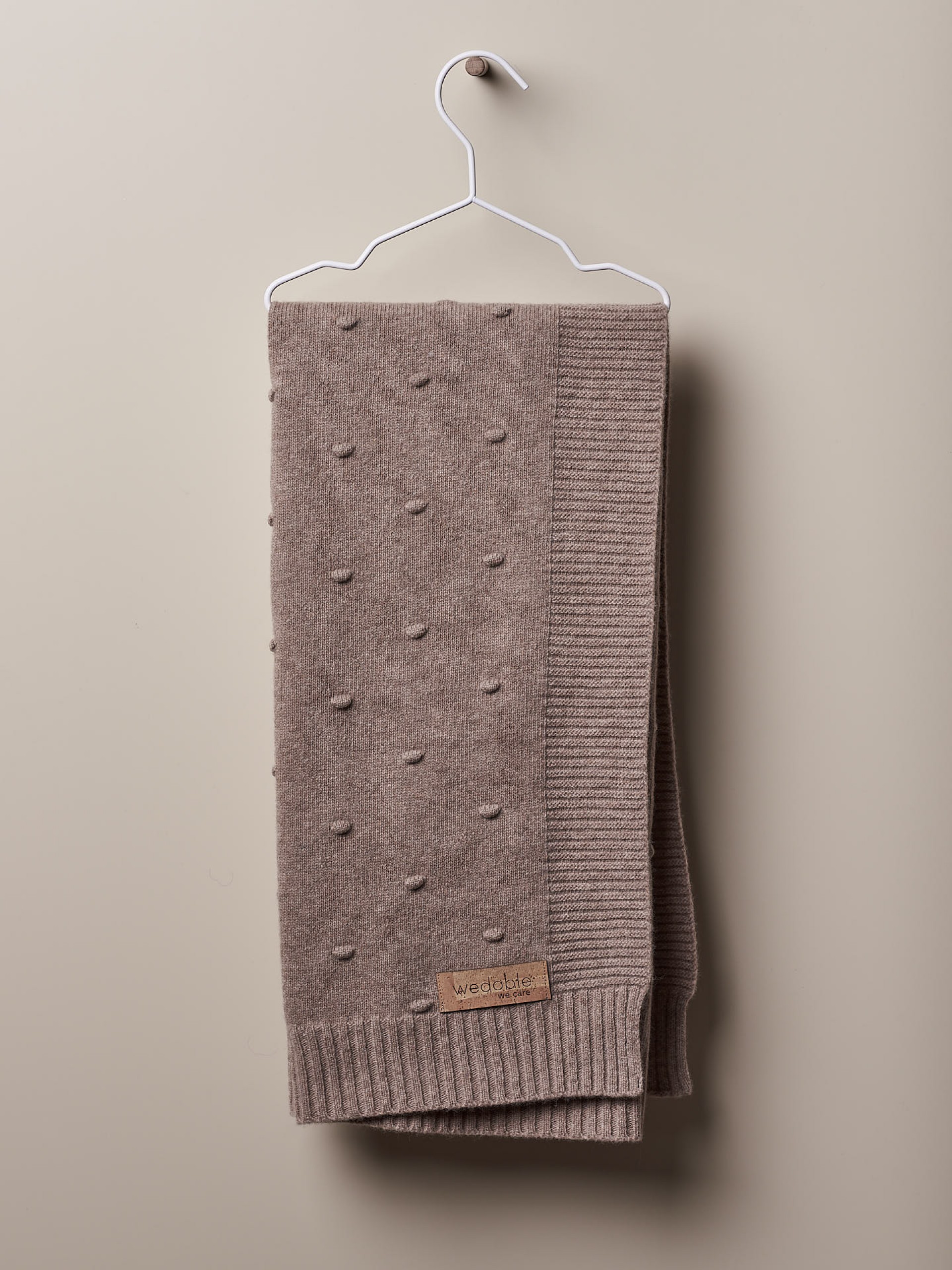 Manta tricotada de lã