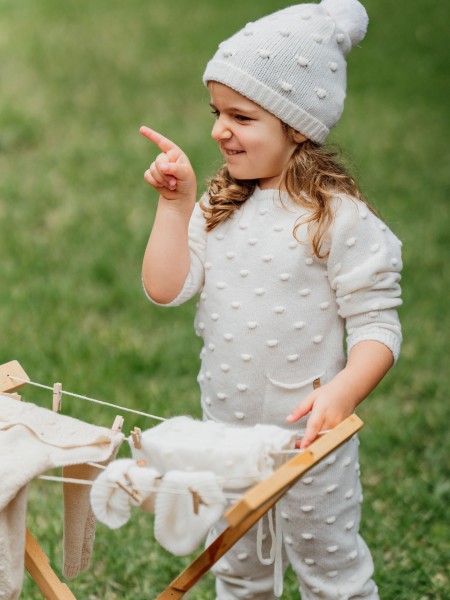 Gorro com pompom de l?