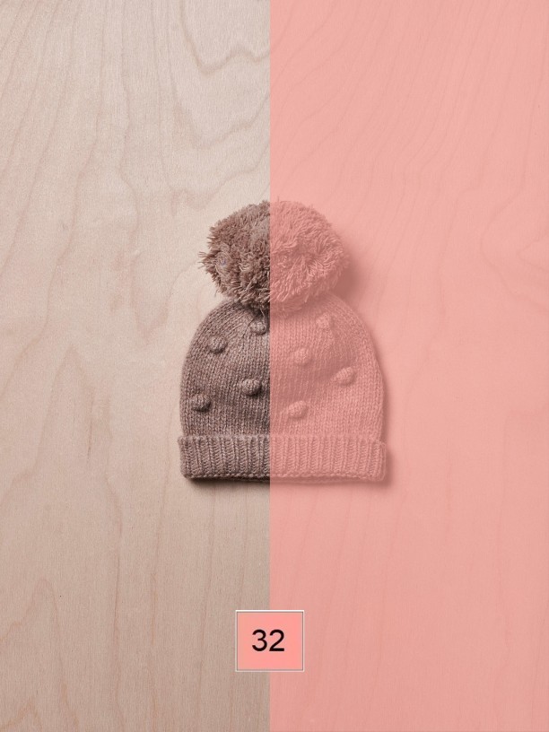 Bobble wool beanie