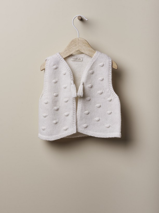 Knitted baby vest