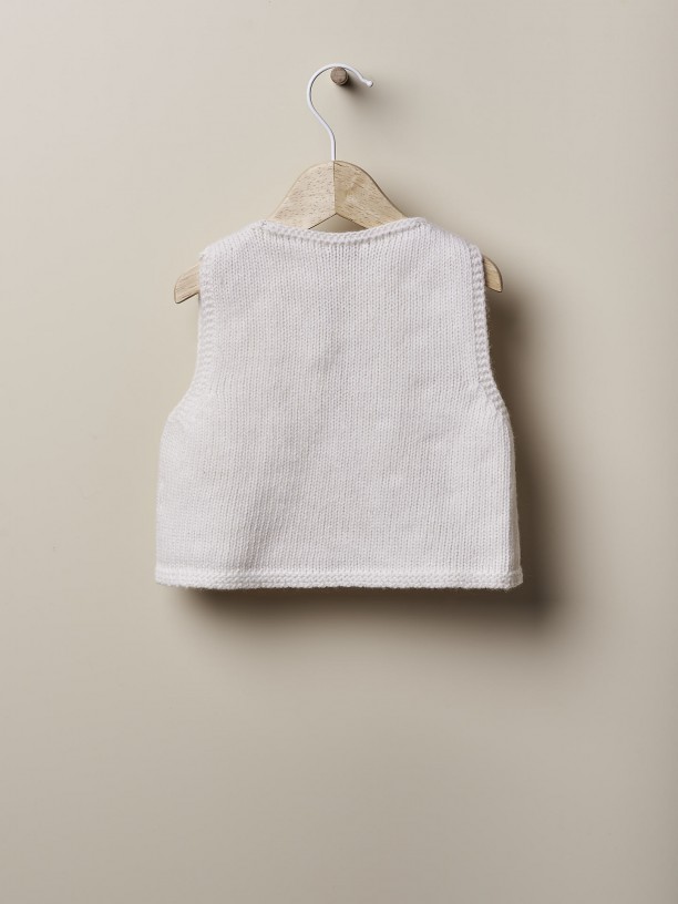 Knitted baby vest