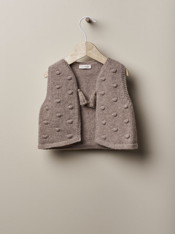 Knitted baby vest