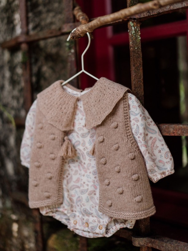 Knitted baby vest