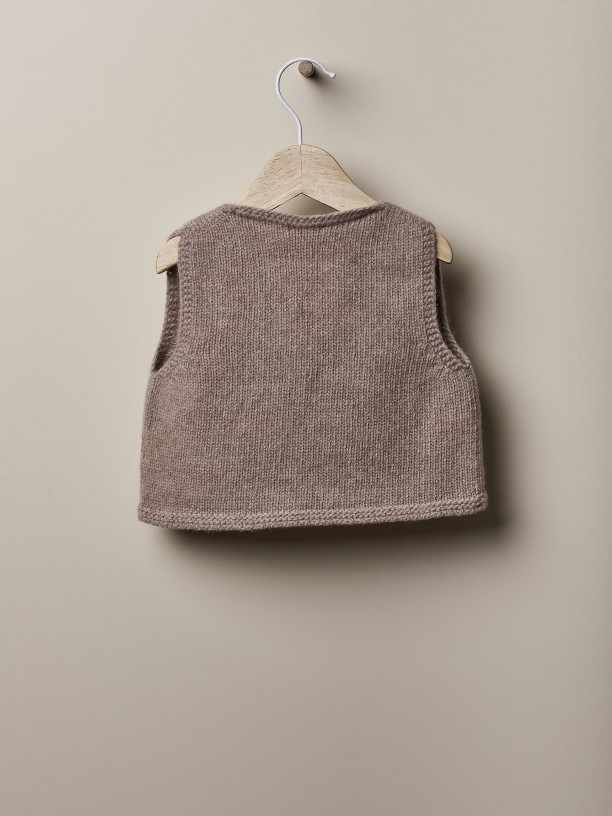 Knitted baby vest