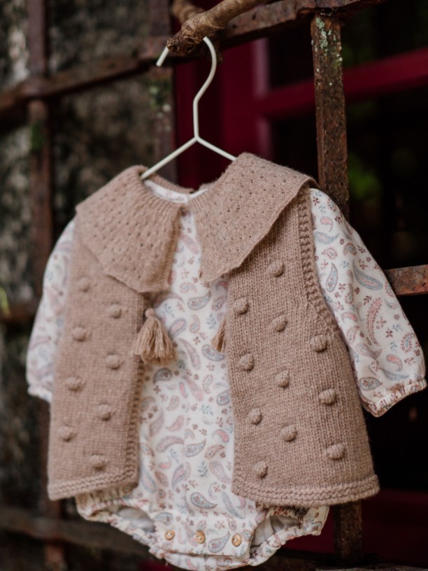 Knitted baby vest