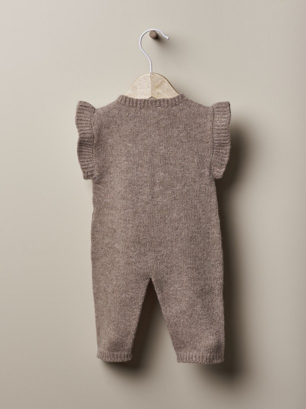 Knitted wool jumpsuit