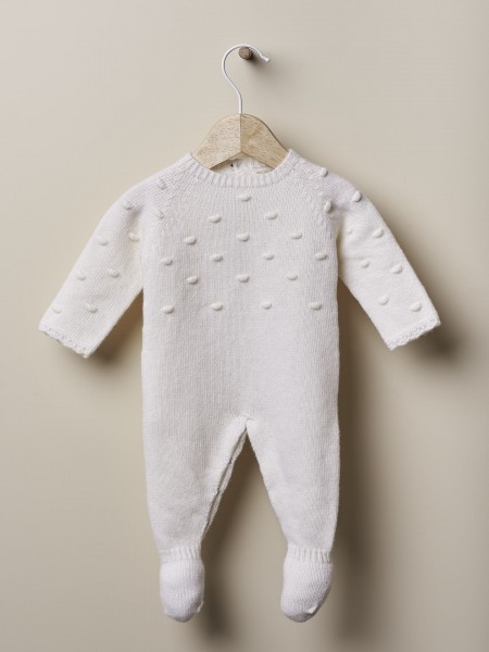 Knitted wool babygrow