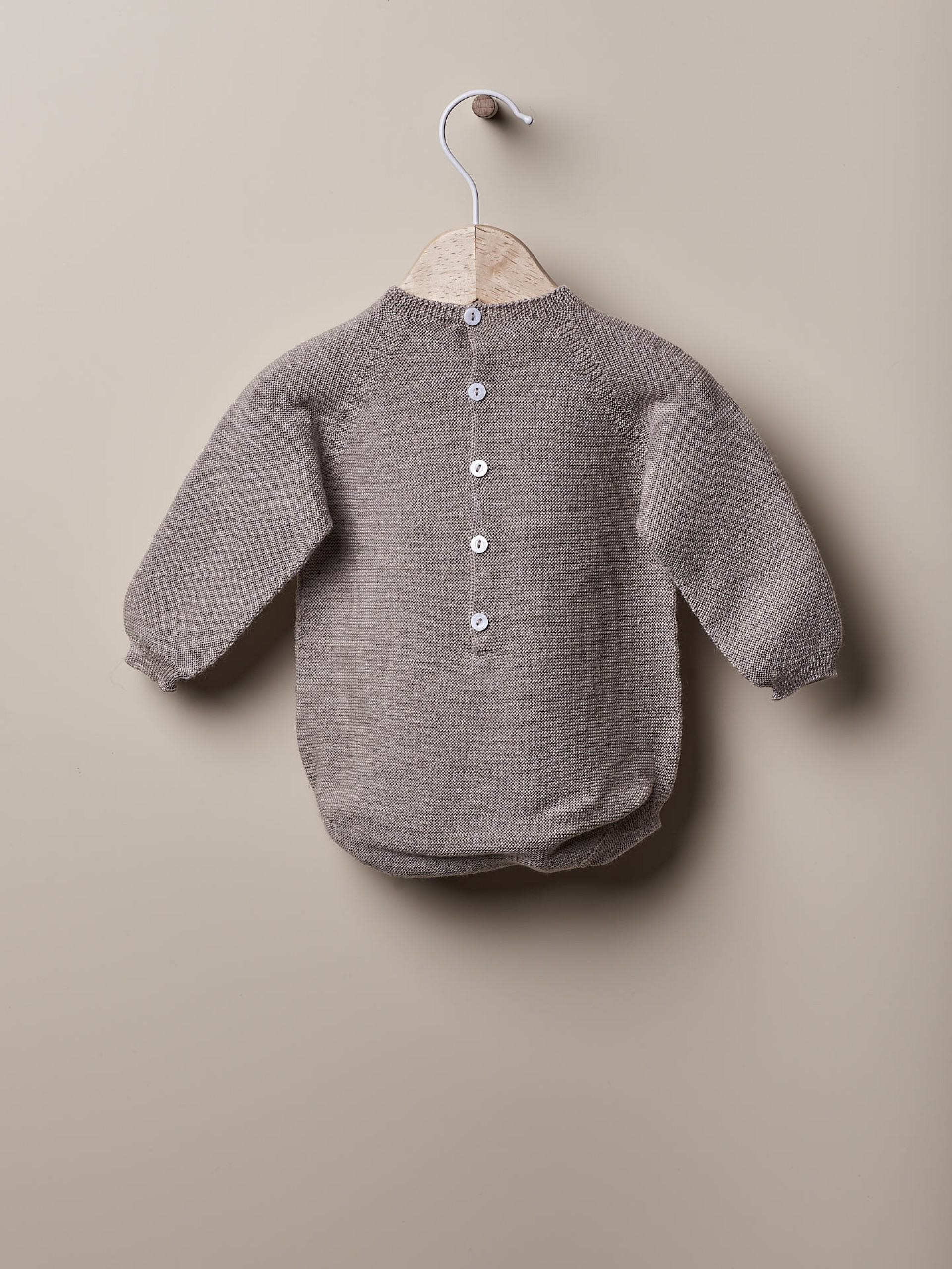 Fofo tricotado de lã