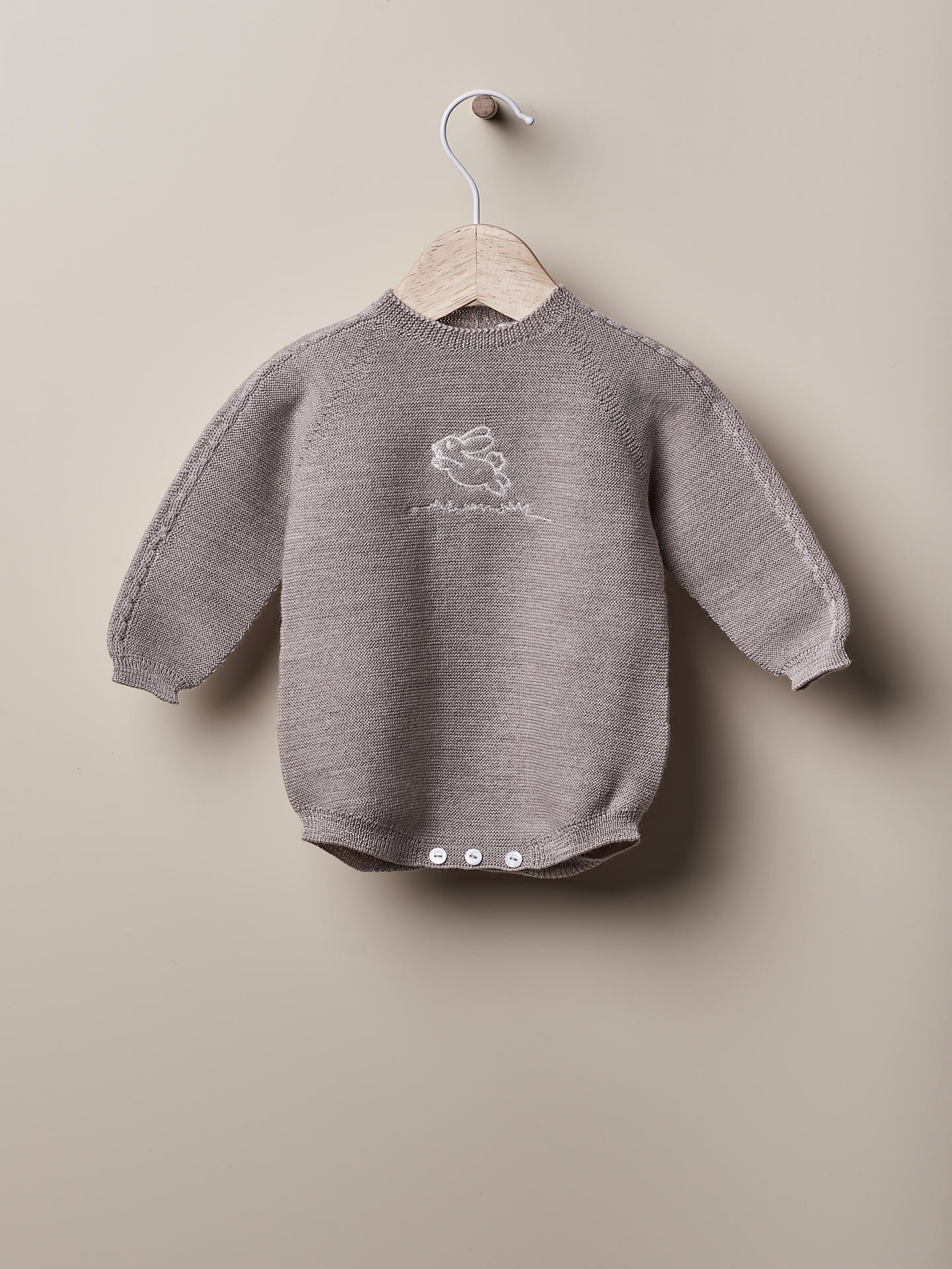 Fofo tricotado de lã