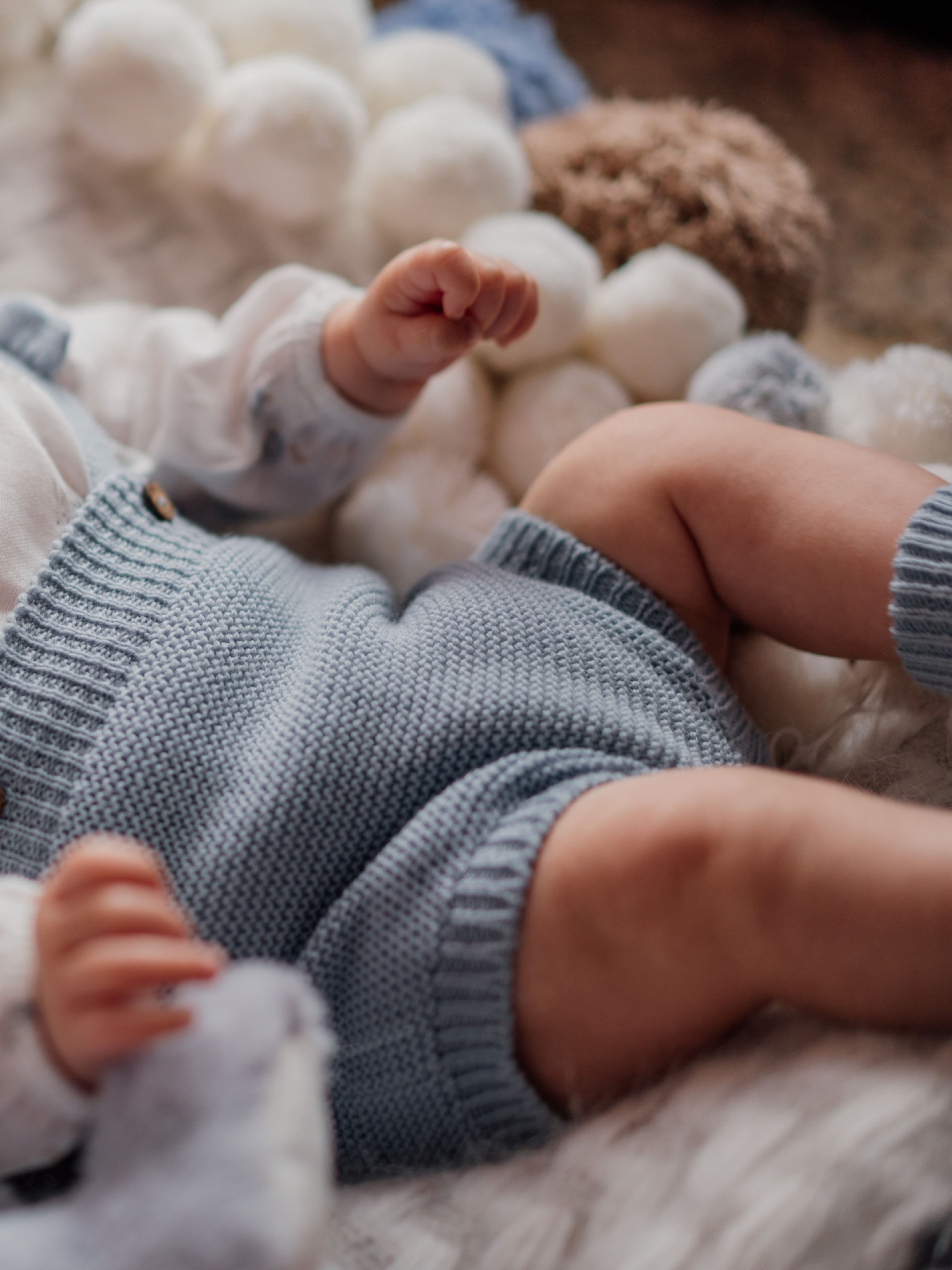 Fofo com alças de lã