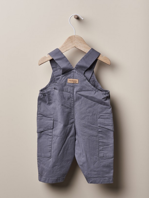 Twill dungarees