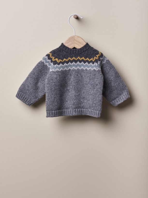 Knitted wool sweater