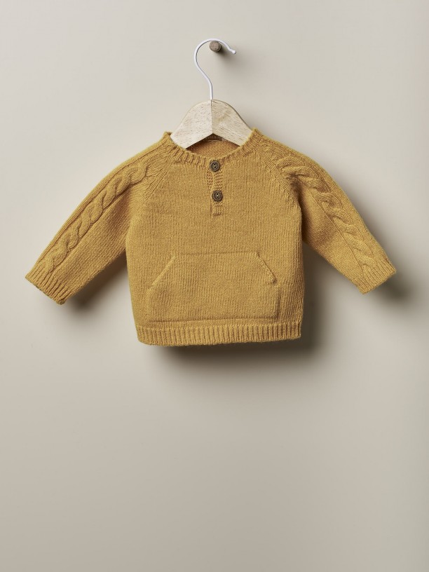 Knitted wool sweater