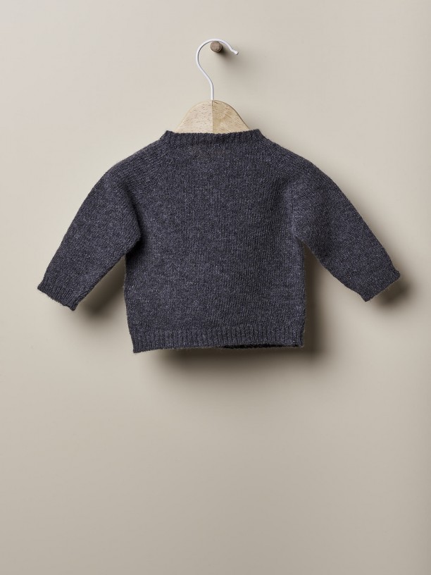 Knitted wool sweater