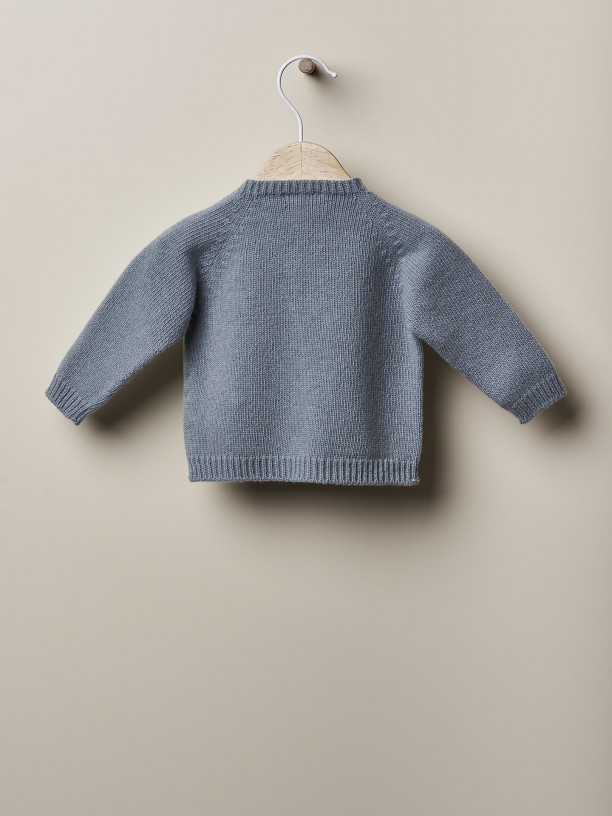 Knitted wool sweater