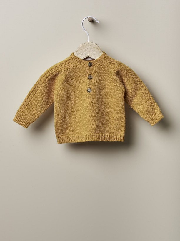 Knitted wool sweater