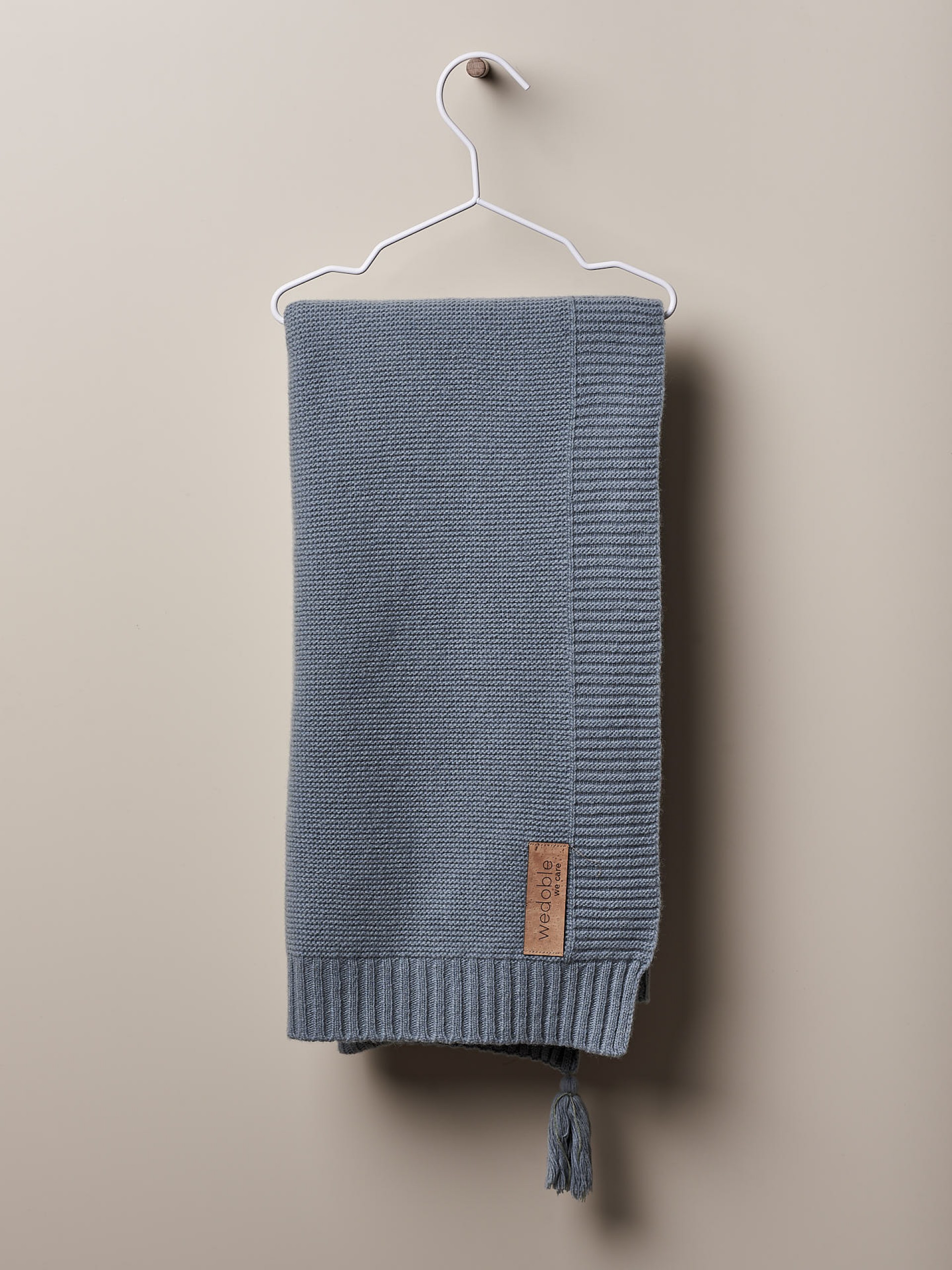 Manta tricotada de lã