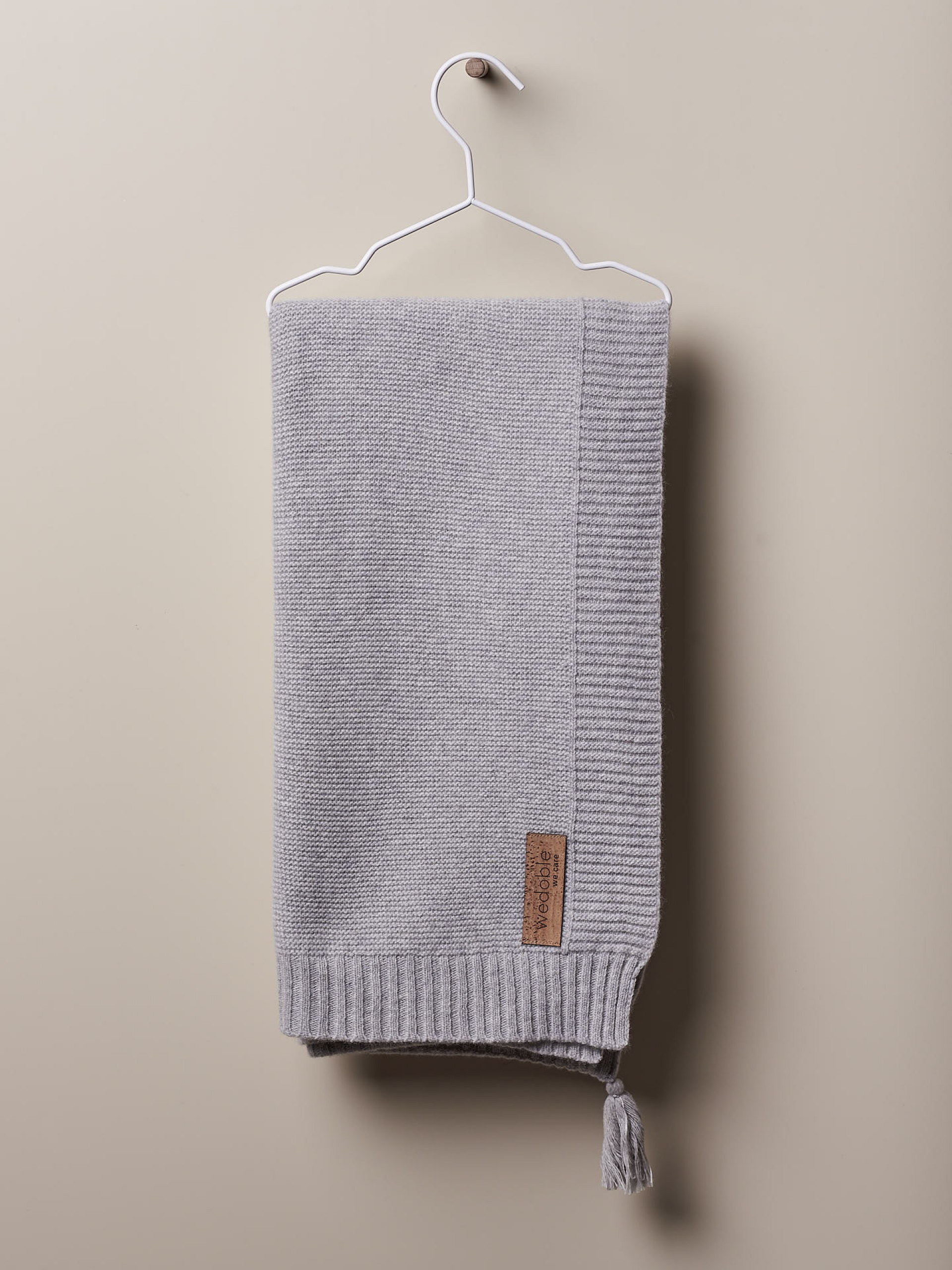 Manta tricotada de lã