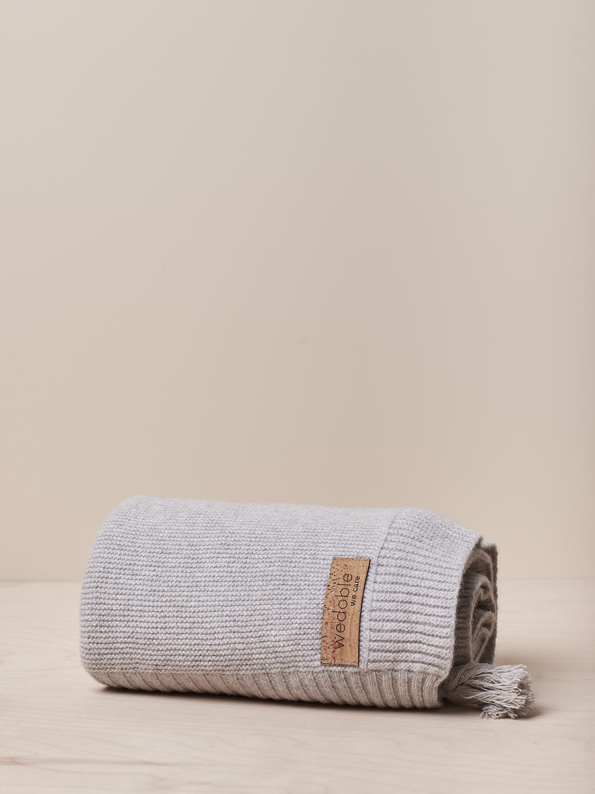 Manta tricotada de lã